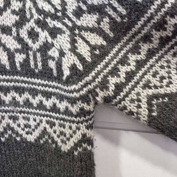 Lady Hathaway wool blend button up cardigan nordic style size M - Picture 5 of 14